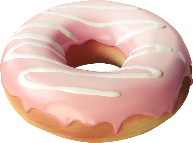 Pink Glazed Donut