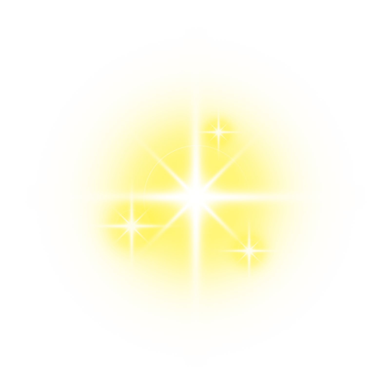 yellow light sparkle star