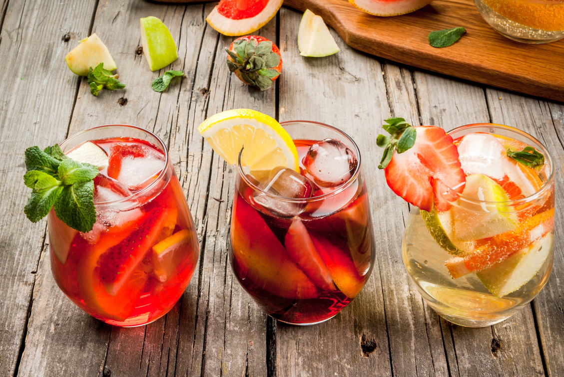 Summer drink sangria